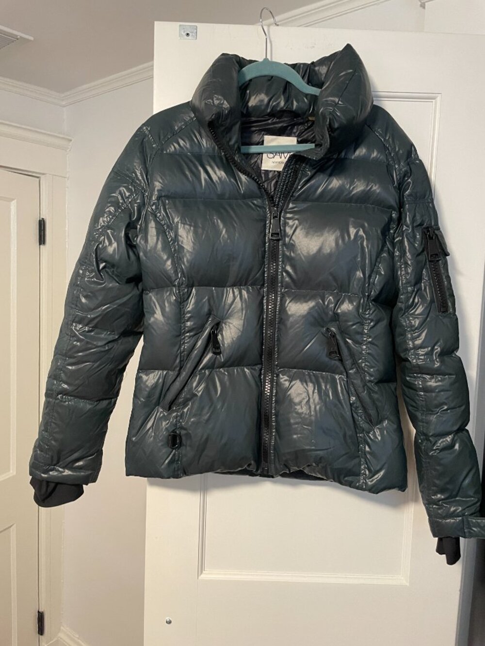 SAM Freestyle Down Puffer Green Short Jacket L